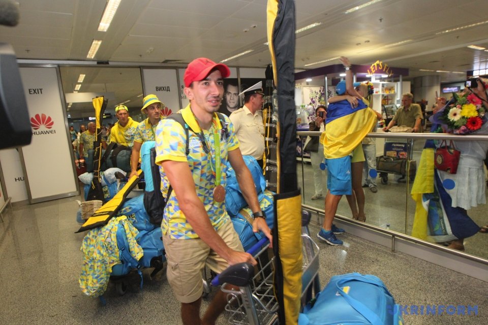 The victors of the Olympic games returned home