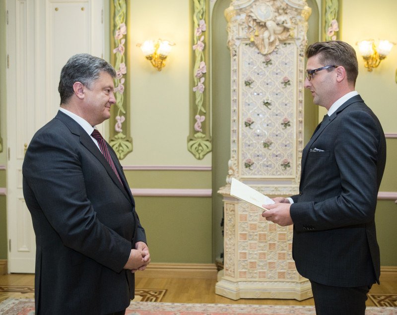 President @poroshenko accepts credentials from Ambassadors of USA, Romania, Brazil and Egypt  