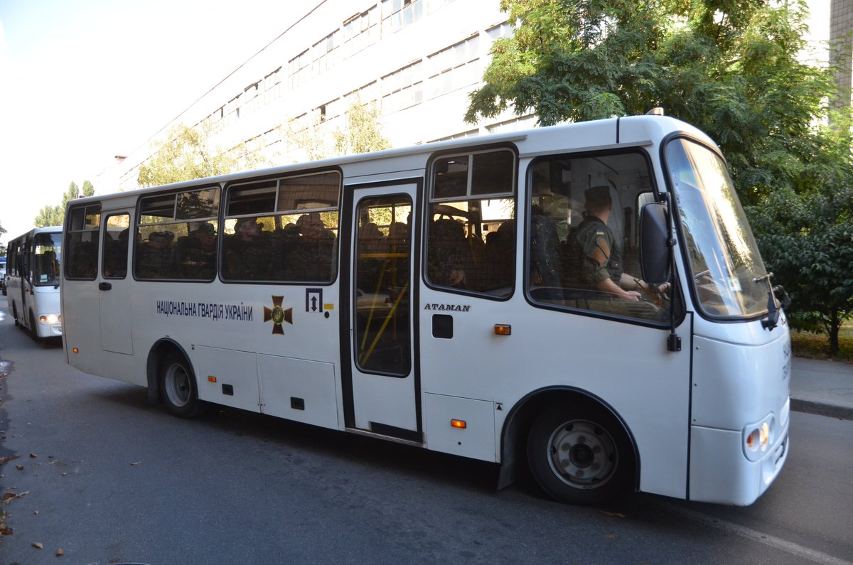 Police and national guard are being deployed to Pechersky police station in Kyiv