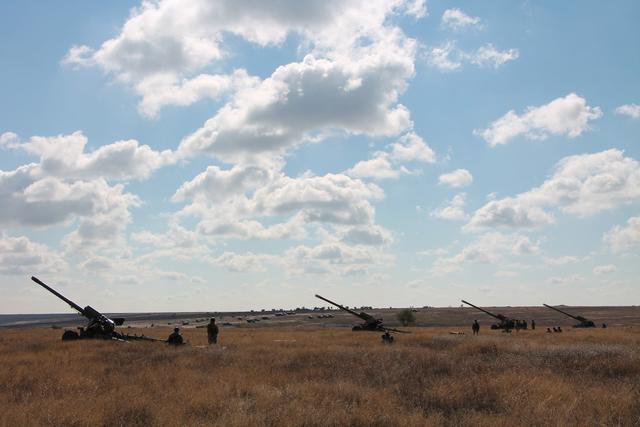 Ukraine: Training of the separate artillery brigade of Pivden took place on Shyrokyi Lan ground in the Mykolaiv region.  
