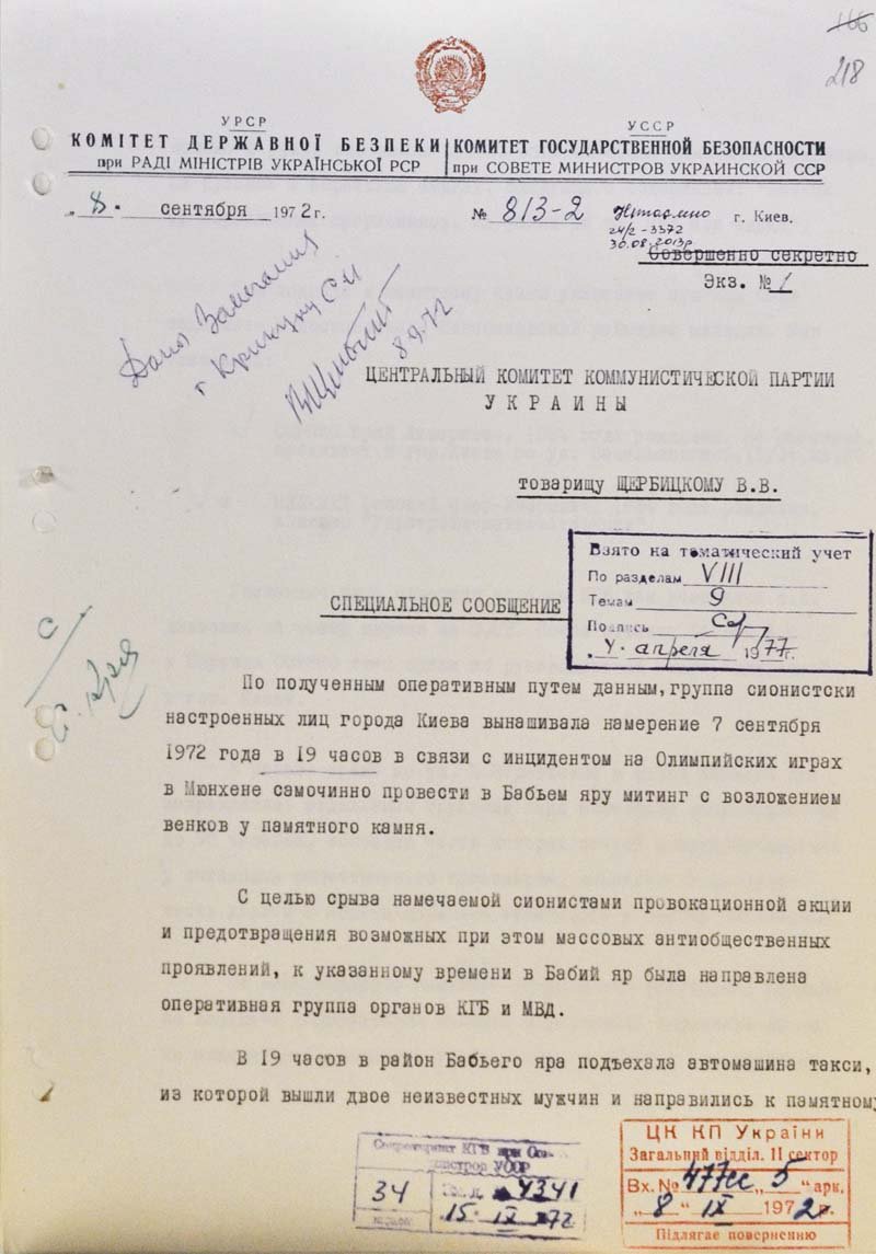 SBU published docs of KGB fight with Jewish community in Kyiv