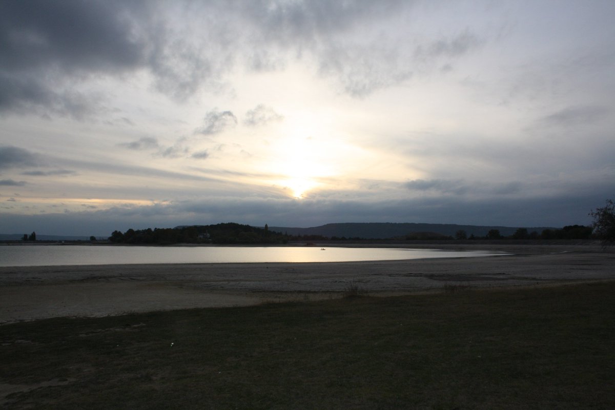 Almost empty reservoir near Bakhchisaray, Crimea