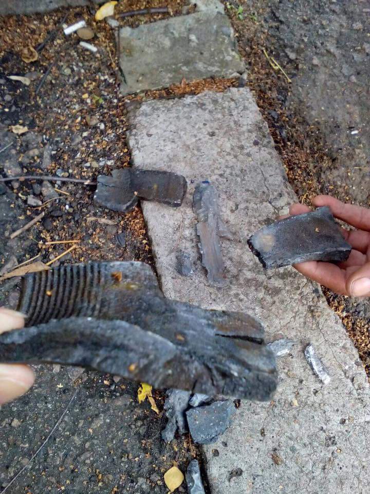 Shelling aftermath in Maryinka