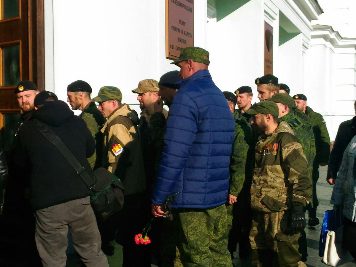 Funeral of Motorola in Donetsk