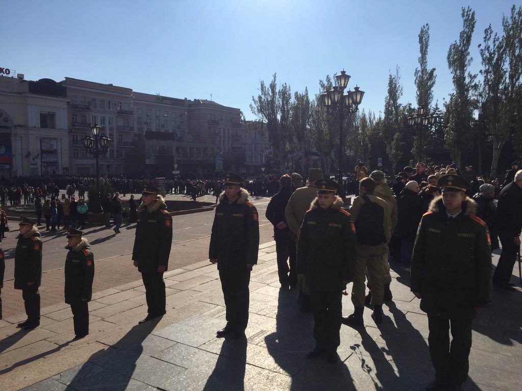 Funeral of Motorola in Donetsk