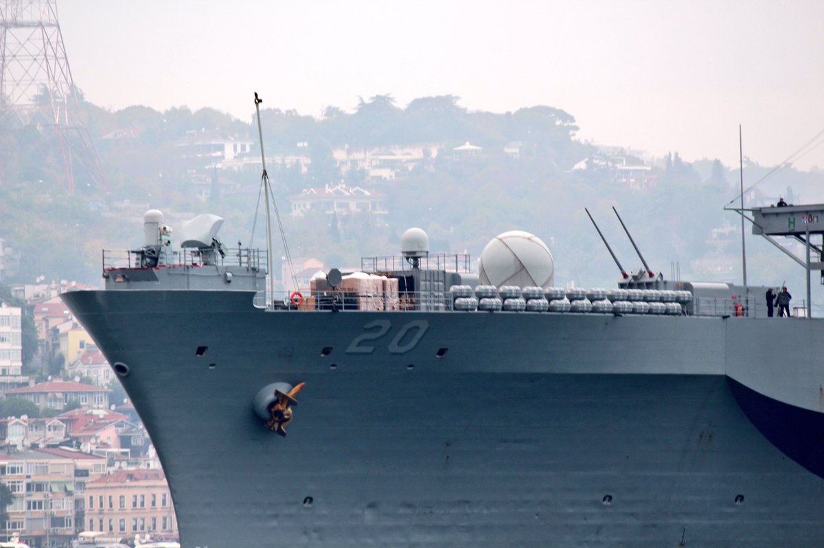 Blue Ridge class @USNavyEurope commandship USS Mount Whitney LCC20 departed BlackSea after 13days, transited Bosphorus  and entered Marmara  