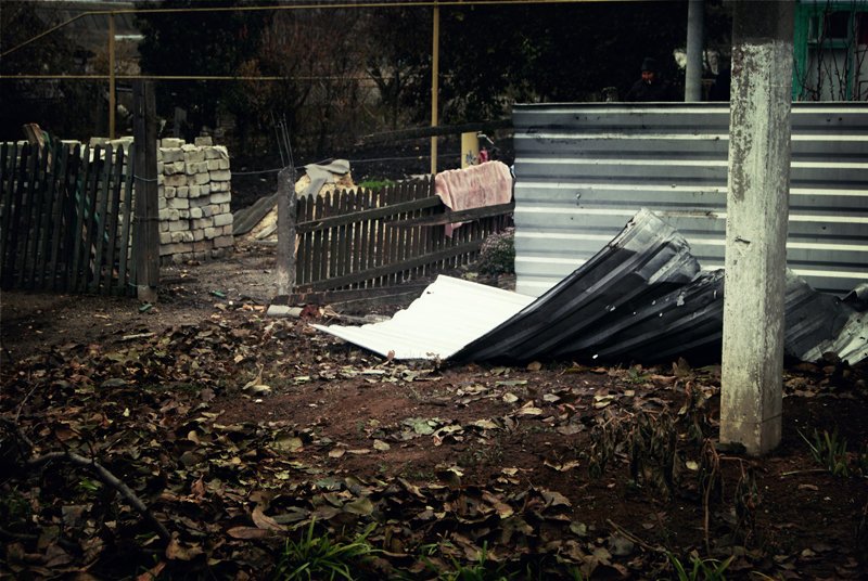 Destruction in Yasne, near Dokuchaevsk after shelling on 31, October