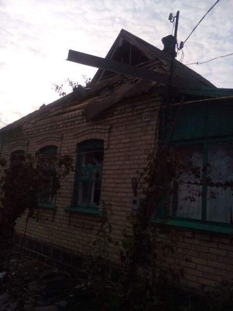 Several houses damaged in Krasnohorivka as result of night shelling