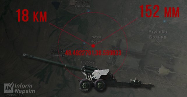 Geolocated: Russian 152-mm Giantsint and Urals Trucks