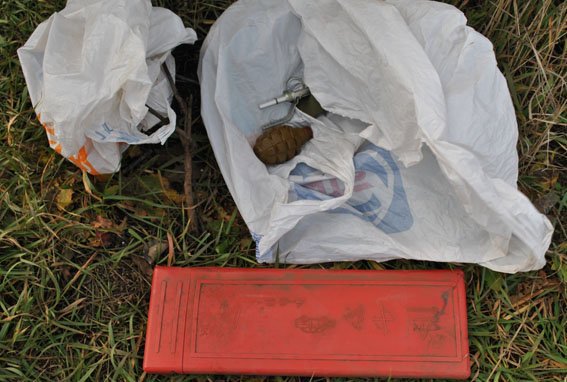 ATO spokesperson: At the checkpoint near Vonovakha, UA police confiscated a hand grenade  and  ammo from a car heading from occupied territories  