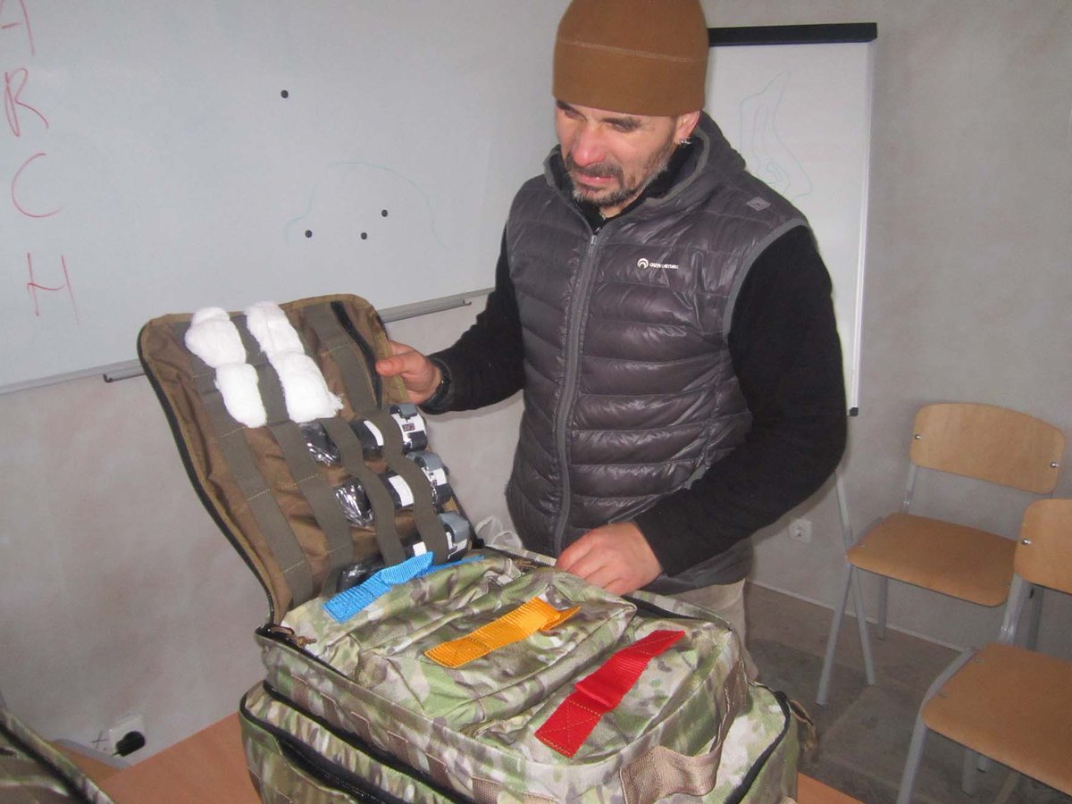 ATO spox: During a previous week, in Zhytomyr region, UA servicemen were undergoing field exercises on first aid to the injured  