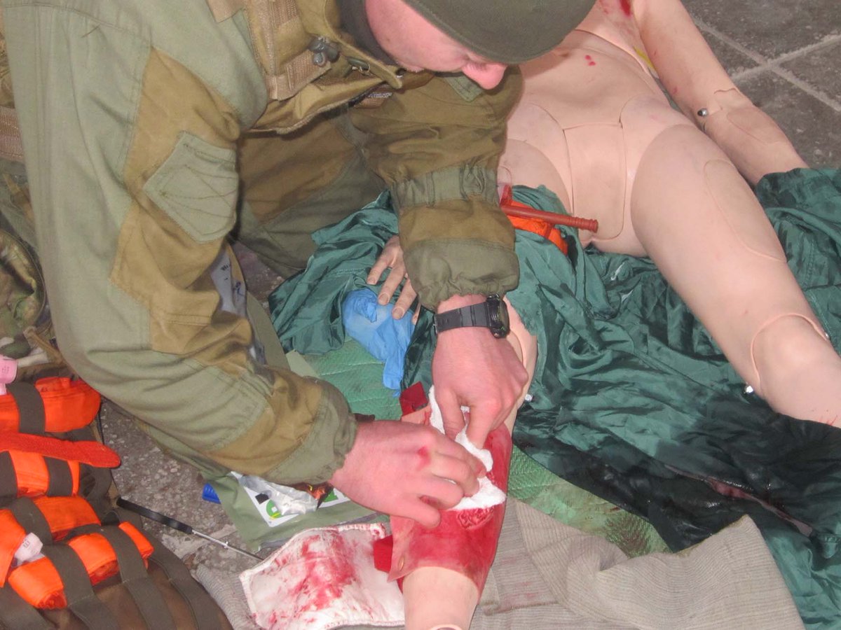 ATO spox: During a previous week, in Zhytomyr region, UA servicemen were undergoing field exercises on first aid to the injured  