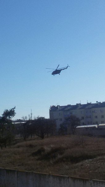 Ukrainian helicopter over Severodonetsk