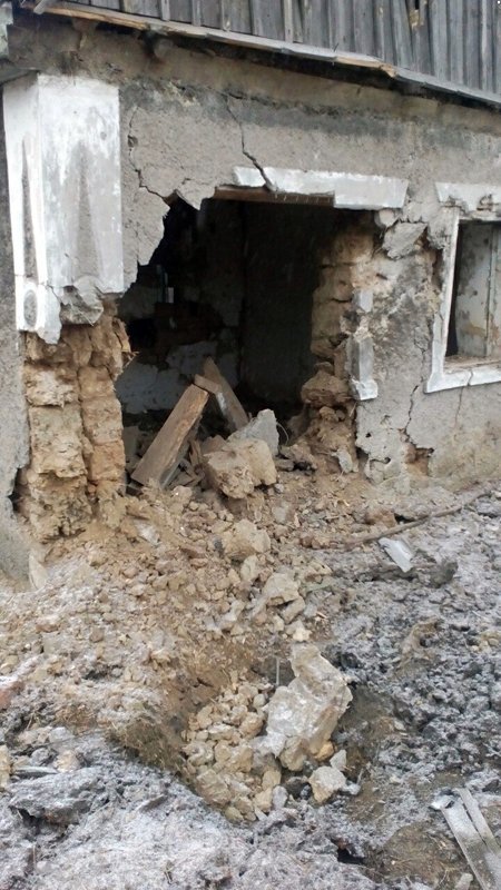 Consequences of shelling last night at Staromykhailivka