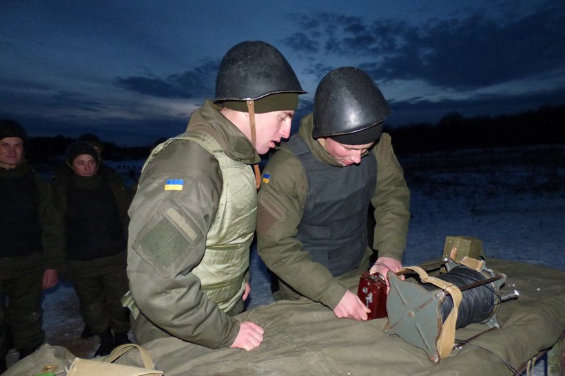 ATO spokesperson: In Lviv region, NGU servicemen underwent practical training in combat engineering  