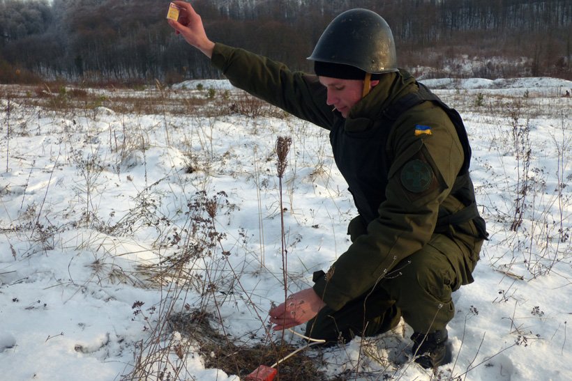 ATO spokesperson: In Lviv region, NGU servicemen underwent practical training in combat engineering  