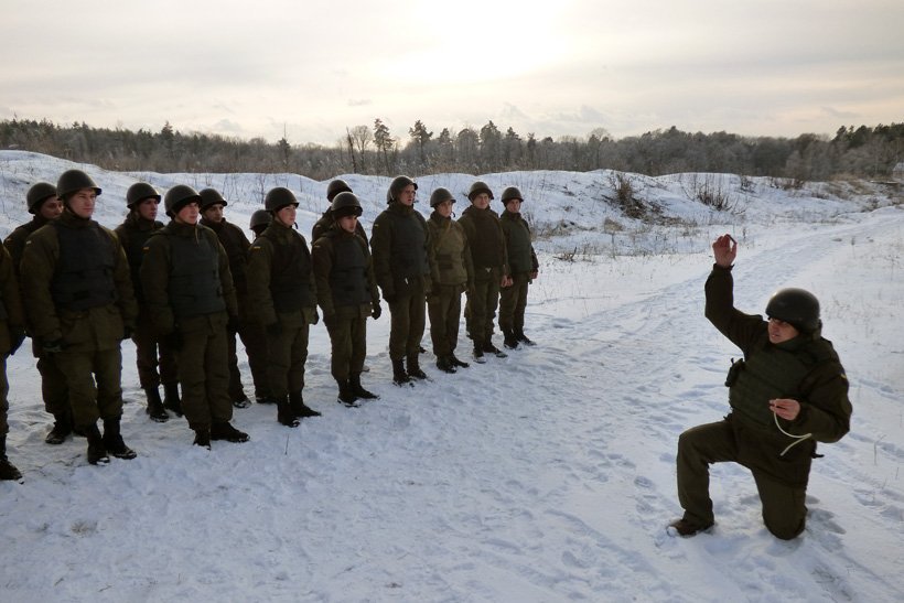 ATO spokesperson: In Lviv region, NGU servicemen underwent practical training in combat engineering  