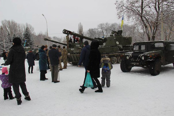 Military demo in Kramatorsk