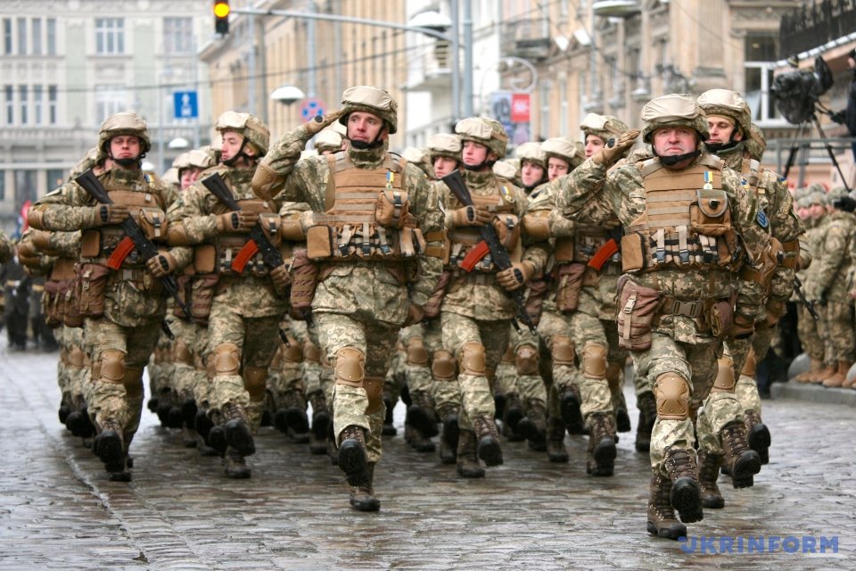 Day of Ukrainian Armed Forces: Military march in L'viv