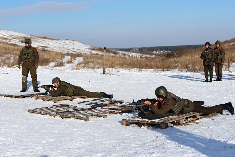 ATO spox: NGU servicemen from Lviv performed field shooting exercises in the ATO area  