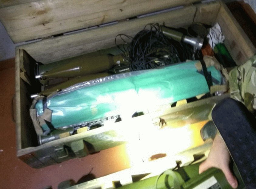 Col. Oleksandr Motuzyanyk: Recently, UA law enforcers found a huge arsenal equipped for enemy reconnaissance sabotage group  