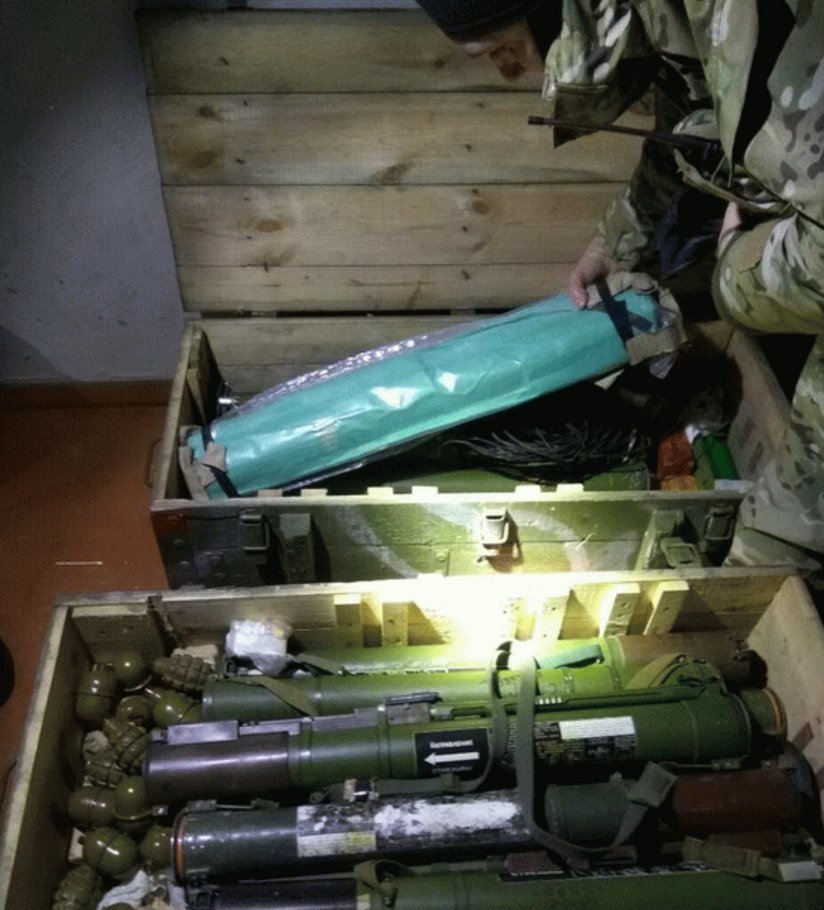 Col. Oleksandr Motuzyanyk: Recently, UA law enforcers found a huge arsenal equipped for enemy reconnaissance sabotage group  