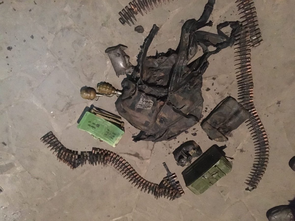 During operation in Slavne village SBU found ammunition belongs to Russian troops
