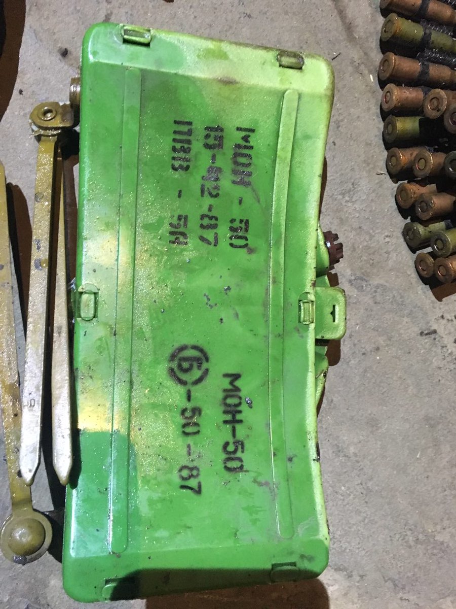 During operation in Slavne village SBU found ammunition belongs to Russian troops