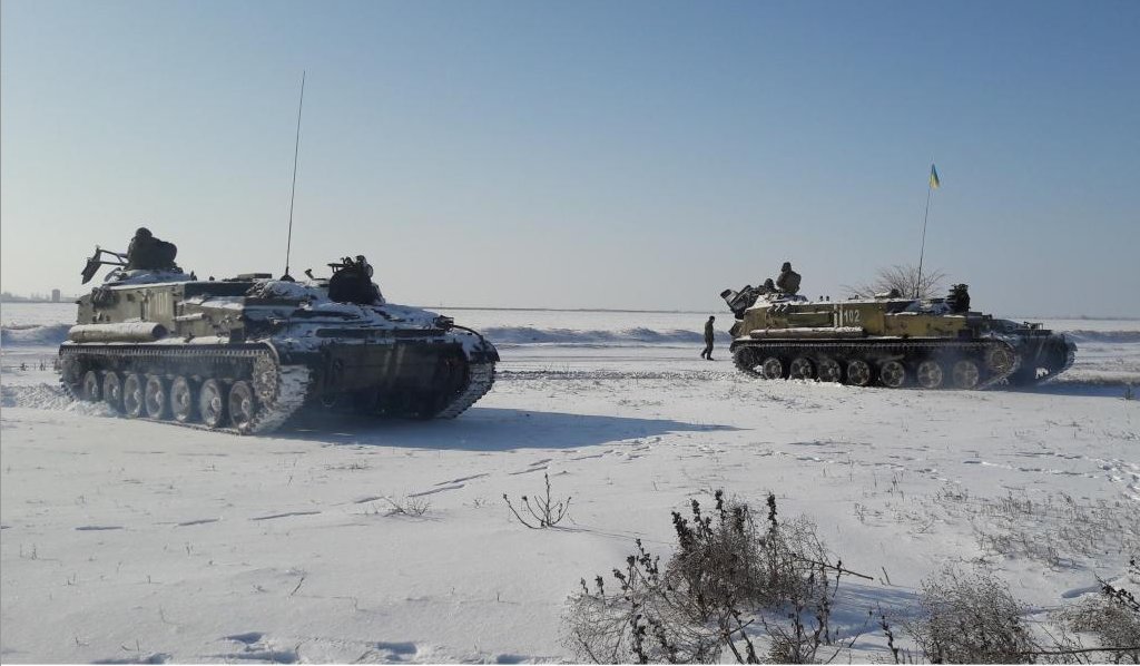 Ukraine held military drill in Kherson region