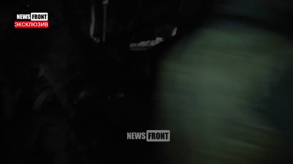 Le détruisement après l'explosion au Motel du Donetsk