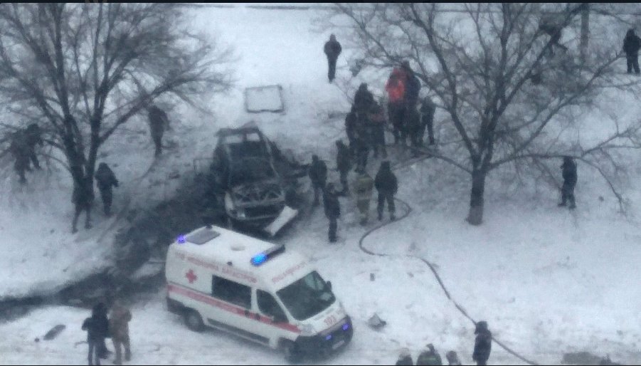 The car that exploded in Lugansk today belongs to one of the commander of LNR groups