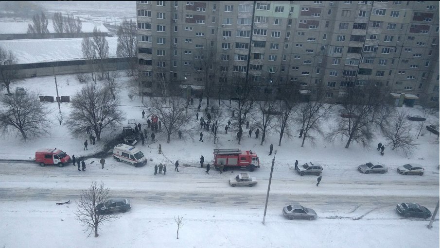 The car that exploded in Lugansk today belongs to one of the commander of LNR groups