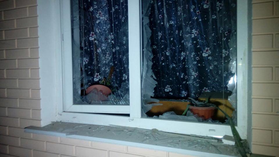 Severe damage of Sartana village near Mariupol after GRAD attack