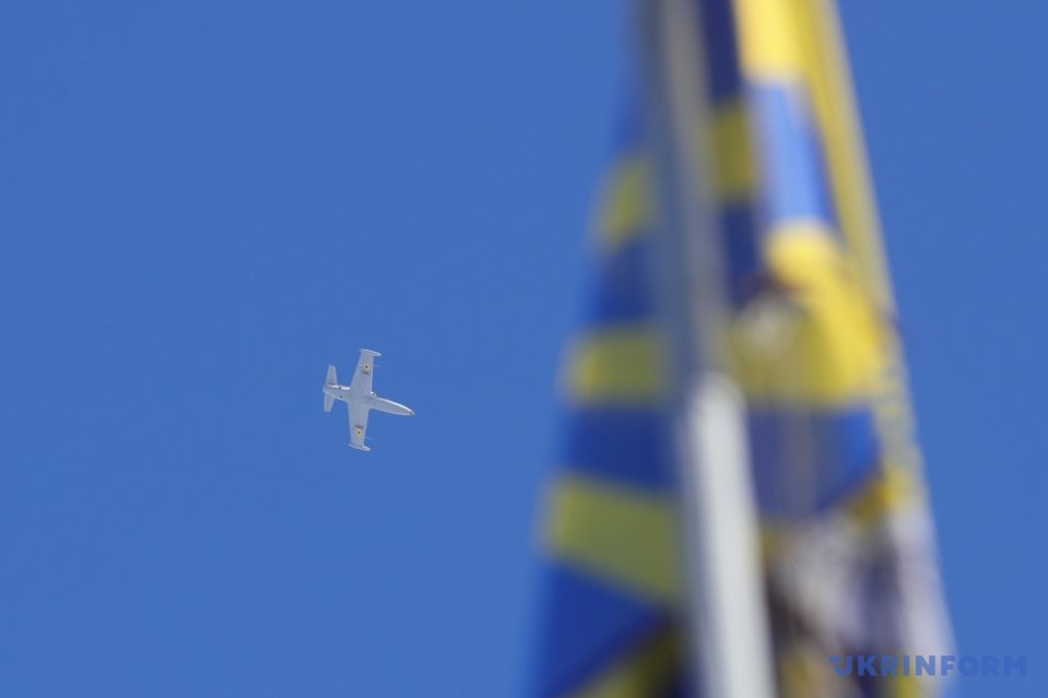 Ukrainian jets over Vasylkiv, Kyiv region