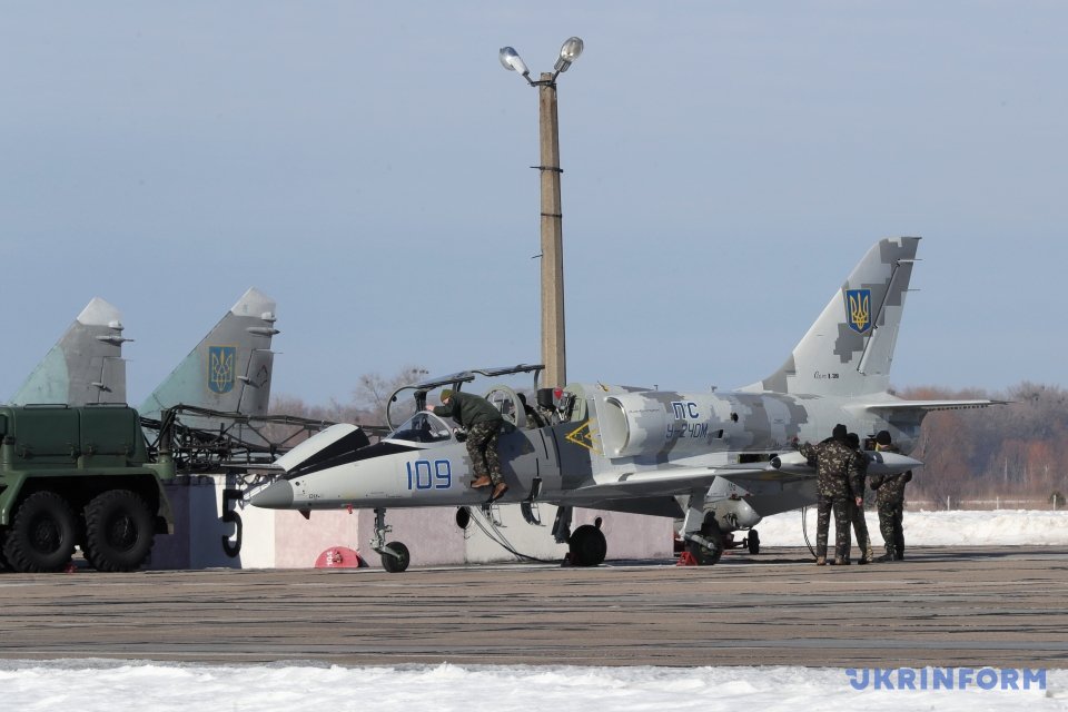 Ukrainian jets over Vasylkiv, Kyiv region