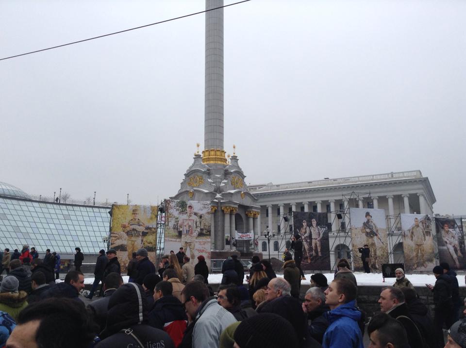 Commemoration today at Maidan