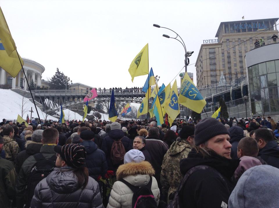 Commemoration today at Maidan