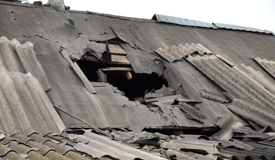 Dokuchaevsk, the consequences of the shelling in the morning 21/02/17 