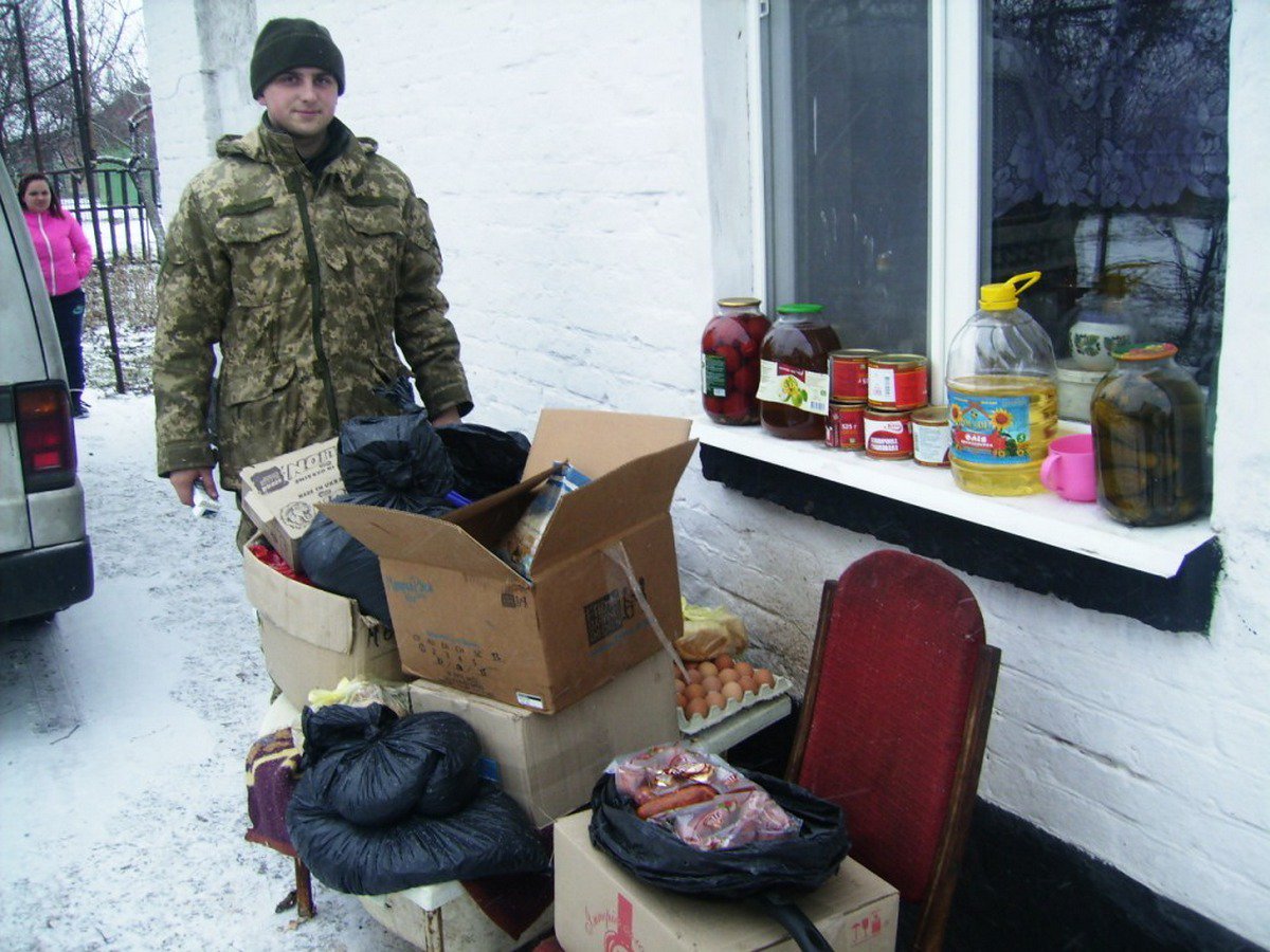ATO spokesperson: CIMIC officers delivered over 40 pairs of shoes  and  few sets of clothes to families in the frontline village of Orlivske  
