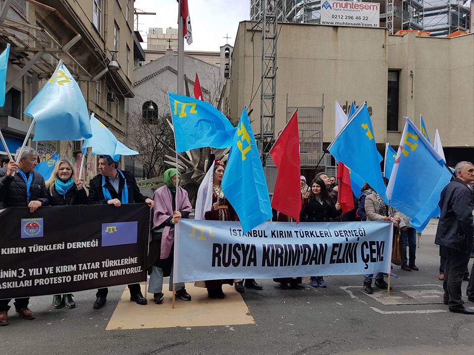 İstanbul'da \Kırım işgaline karşı direniş günü\