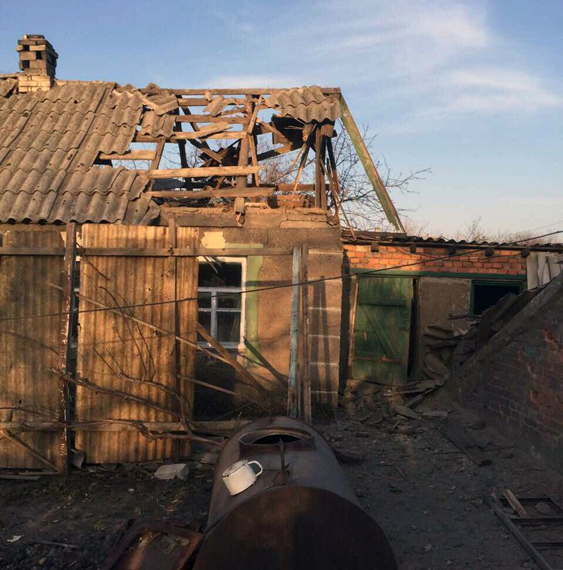 Damage in Avdiivka after yesterdays shelling