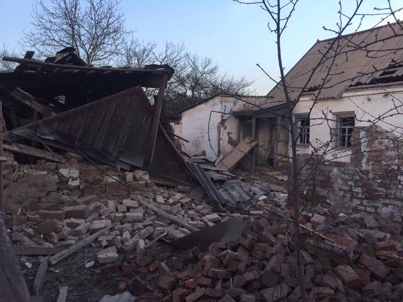 Damage in Avdiivka after yesterdays shelling