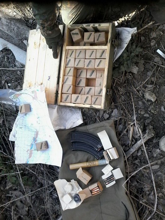 قوات الأمن الأوكرانية تعثر على مخبأين للسلاح في منطقة عمليات مكافحة الأرهاب 