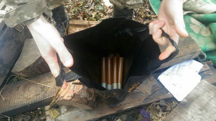 SBU found in the area ATO a cache of grenades and ammunition 