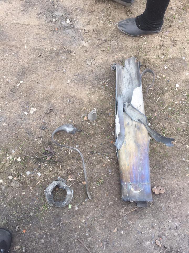 Damage in Avdiivka after GRAD shelling