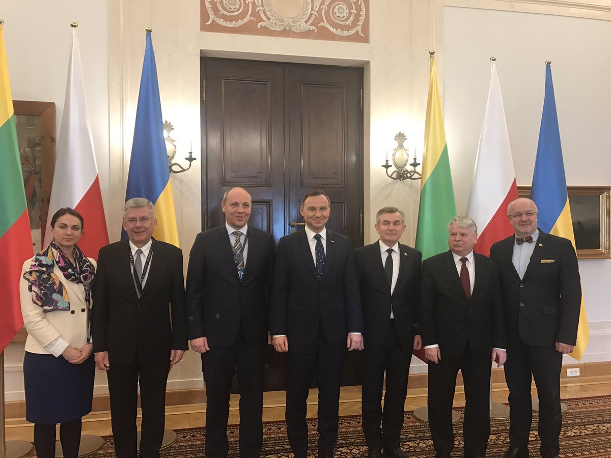 Poland-Ukraine-Lithuania interparliament assembly with @prezydentpl  