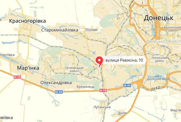 Donetsk: Fire at Revyakina street 10, after shells hit a house
