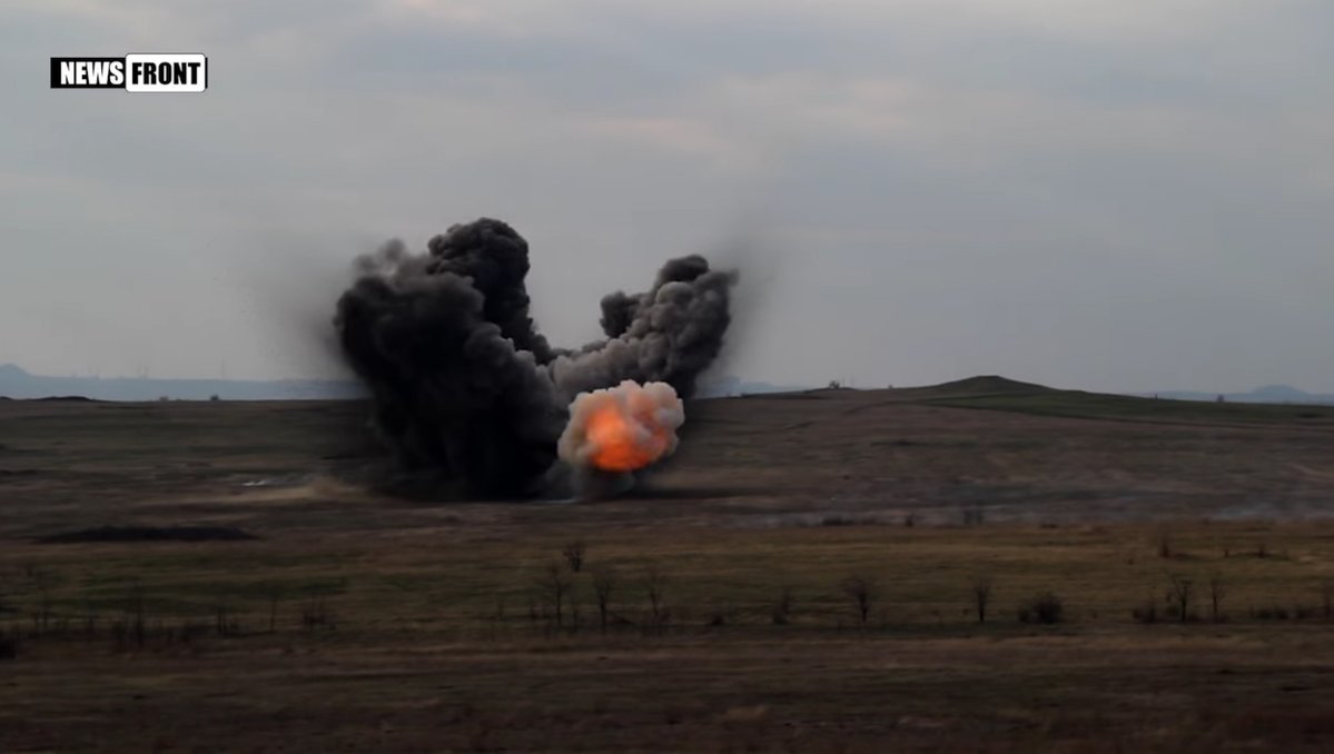Occupied Luhansk reg, brand new UR-77 and UR-83P mine clearing systems amid drills 