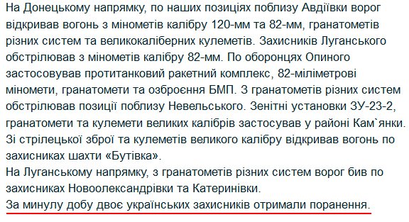 65 attacks on Ukrainian positions yesterday, 2 soldiers were wounded