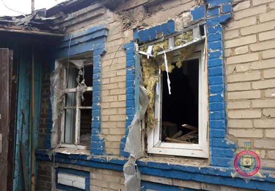 Several houses damaged/destroyed in Avdiivka as result of shelling today